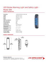 Product Spec Sheet